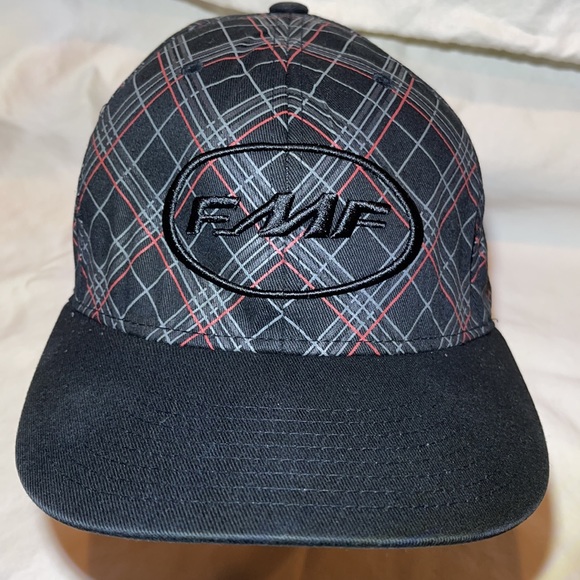 Fmf Racing Black Plaid Flexfit Hat 